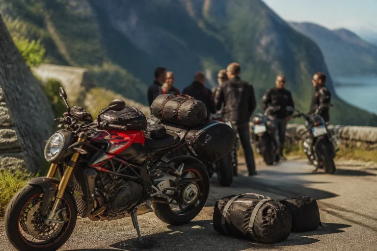 Motoros túra csomagolás: a klubtagok listája